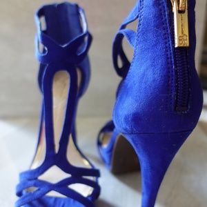 Jessica Simpson Blue Ankle Heels